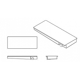 Alpha System Waste Holding Tank Right Drain Location - 24 Inch x 60 Inch x 7 Inch - VR24607HRK