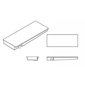 Alpha System Waste Holding Tank Left Drain Location - 24 Inch x 60 Inch x 7 Inch - VR24607HLK