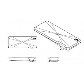 Alpha System Waste Holding Tank Right Drain Location - 24 Inch x 63 Inch x 7 Inch - VB24637HRJ