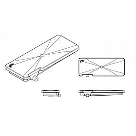 Alpha System Waste Holding Tank Left Drain Location - 24 Inch x 63 Inch x 7 Inch - VB24637HLJ
