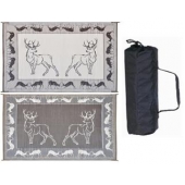 Ming's Mark RV Patio Mat -  8 Feet x 18 Feet Black/ Brown/ Beige Polypropylene - PE1