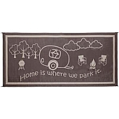 Ming's Mark RV Patio Mat -  8 Feet x 11 Feet Black/ White Polypropylene - RH8111