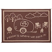 Ming's Mark RV Patio Mat -  8 Feet x 11 Feet Brown/ Beige Polypropylene - RH8117