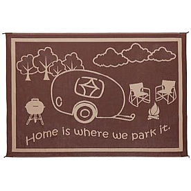 Ming's Mark RV Patio Mat -  8 Feet x 11 Feet Brown/ Beige Polypropylene - RH8117