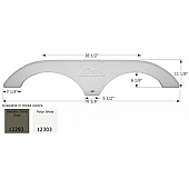 Icon Fender Skirt For Keystone  Cougar 70-5/8 Inch 11-1/8 Inch  White 12303