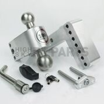 Weigh Safe Hitch Ball Mount 2 Inch Receiver  x 4 Inch Drop - LTB4-2-1