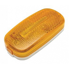 Valterra Clearance Marker Light - 4 Inch x 2 Inch Rectangle Amber - WP-S-300A
