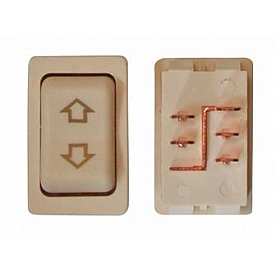 Valterra Slide Out Switch - Double Pole Double Throw - Ivory - DG35876VP