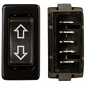 Valterra Slide Out Switch - Double Pole Double Throw - Black - DG1715BVP