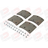 Dexter Trailer Brake Shoe Lining Kit K71-102-00
