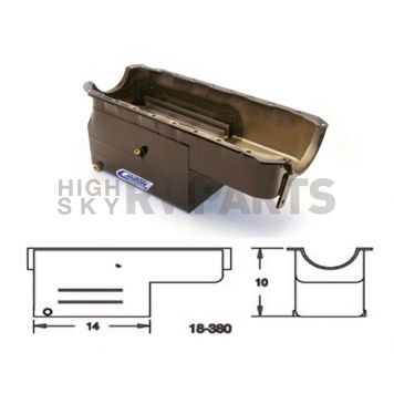 Canton Racing Marine Wet Sump Oil Pan - 18-380-4