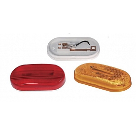 Grote Industries Clearance Marker Light - 4 inch X 2 inch Incandescent Red - 46702