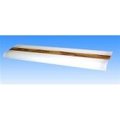 Thin-Lite Interior 126 Series Fluorescent Dual Surface Mount Light Lens - D-126 