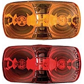 Optronics Clearance Marker Light - 4-1/16 Inch x 2-1/8 Inch Amber - MC42AS