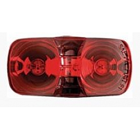 Optronics Clearance Marker Light - 4-1/16 Inch x 2-1/8 Inch - Incandescent Red - MC42RS