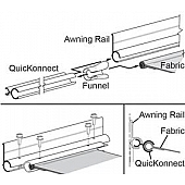Carefree RV Awning Rail Adapter R001792-240