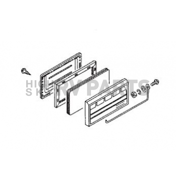 Norcold DE400D Refrigerator Evaporator Door - 160003820