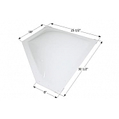Icon Neo Angle Skylight 32-1/2 Inch x 25-1/2 Inch - White - 12372