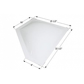 Icon Neo Angle Skylight 32-1/2 Inch x 25-1/2 Inch - White - 12372