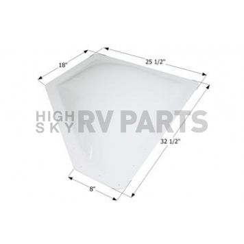 Icon Neo Angle Skylight 32-1/2 Inch x 25-1/2 Inch - White - 12372