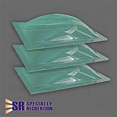 Specialty Recreation Rectangular Skylight 17-1/2 Inch x 25-1/2 Inch - Clear - Set Of 3 - SP1422C