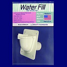 Zebra RV Fresh Water Inlet  -  Polar White - RM433P