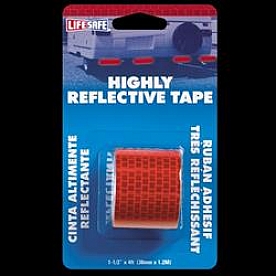 Top Tape and Label Reflective Tape 4 Feet X 1-1/2 Inch Red - RE804