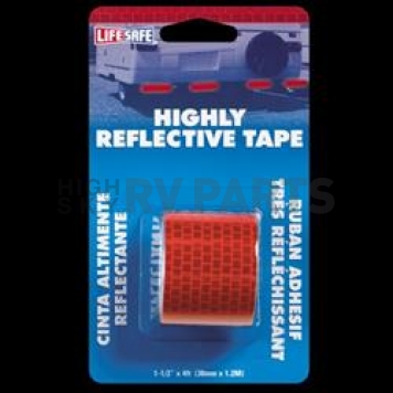 Top Tape and Label Reflective Tape 4 Feet X 1-1/2 Inch Red - RE804