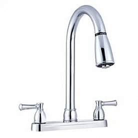 Dura Faucet Kitchen  Silver Plastic - DF-PK350L-CP