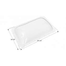 Icon Rectangular Skylight 30-1/8 Inch x 18-5/8 Inch - White - 12781