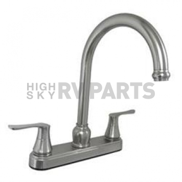American Brass Gooseneck Kitchen Faucet w/ Handles - U-YNN800GSN-DH3-25MM-E