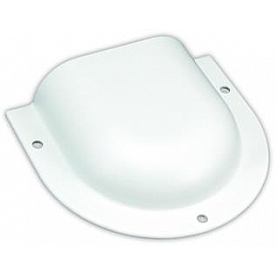 JR Products Wall Vent 3-3/4 Inch Width x 3-1/4 Inch Height - Polar White 