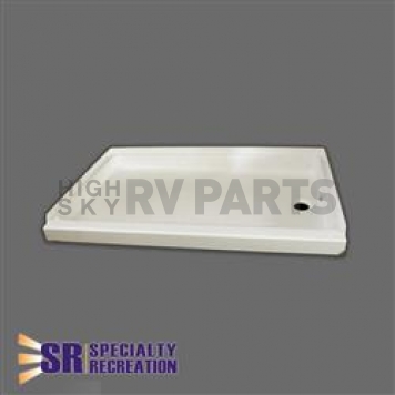 Specialty Recreation Shower Pan Rectangular 24 Inch x 36 Inch Parchment White - SP2436PR