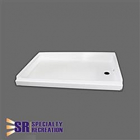 Specialty Recreation Shower Pan Rectangular 24 Inch x 40 Inch White - SP2440WR