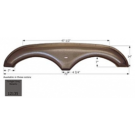 Icon Fender Skirt For Open Range  Journeyer/ Roamer And Mesa Ridge 70 Inch 14 Inch Light Gray 12135