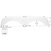 Icon Fender Skirt For Jayco  Eagle 66-1/8 Inch 11 Inch  White 12185