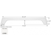 Icon Fender Skirt Layton  Skyline Nomad 70-5/8 Inch 11-1/8 Inch  White 12265