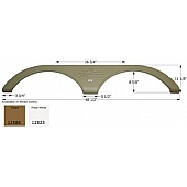 Icon Fender Skirt For Heartland  Sundance 68-1/2 Inch 11-1/8 Inch  White 12823