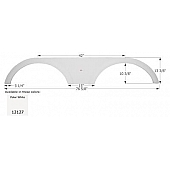 Icon Fender Skirt For Heartland  North Trail 76-5/8 Inch 13-3/8 Inch  White 12127