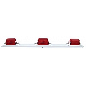 Peterson Mfg. Clearance Marker Light - 16 inch x 1 inch Incandescent Red - V107-3R