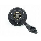 Thetford Fresh Water Inlet Black - with Brass 1/2 inch MPT Check Valve - 94215