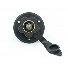 Thetford Fresh Water Inlet Black - with Brass 1/2 inch MPT Check Valve - 94215