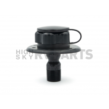Thetford Fresh Water Inlet Black - with Plastic 1/2 inch MPT Check Valve - 1/2 94217-2