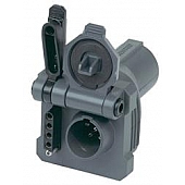 Husky Towing Trailer Wiring Connector Adapter - 7 Blade To 6 Pin With 4/ 5 Flat - 30484