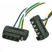 Eaz Lift Trailer Towing Wiring Flat Connector - 5 Prong 12 Inch Lead Wire - 64856