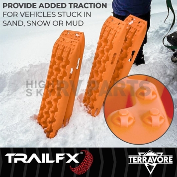 TrailFX Traction Mat Orange - 20,000 Pounds - Set of 2 - TBOR01-3