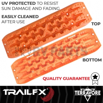 TrailFX Traction Mat Orange - 20,000 Pounds - Set of 2 - TBOR01-4