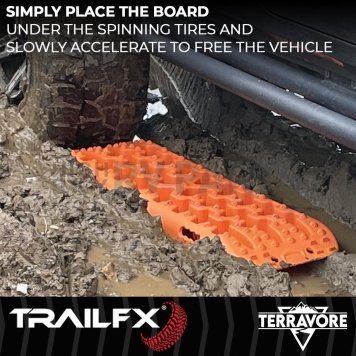 TrailFX Traction Mat Orange - 20,000 Pounds - Set of 2 - TBOR01-5
