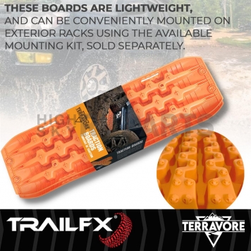 TrailFX Traction Mat Orange - 20,000 Pounds - Set of 2 - TBOR01-6