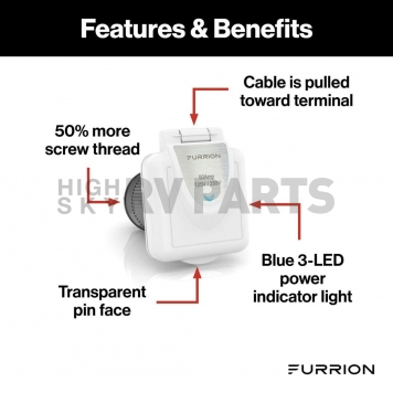 Furrion LLC Power Inlet Port F50INS-PS-AM-2